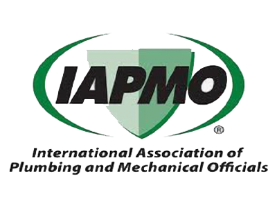 IAPMO logo: International Association of Plumbing and Mechanical Officials