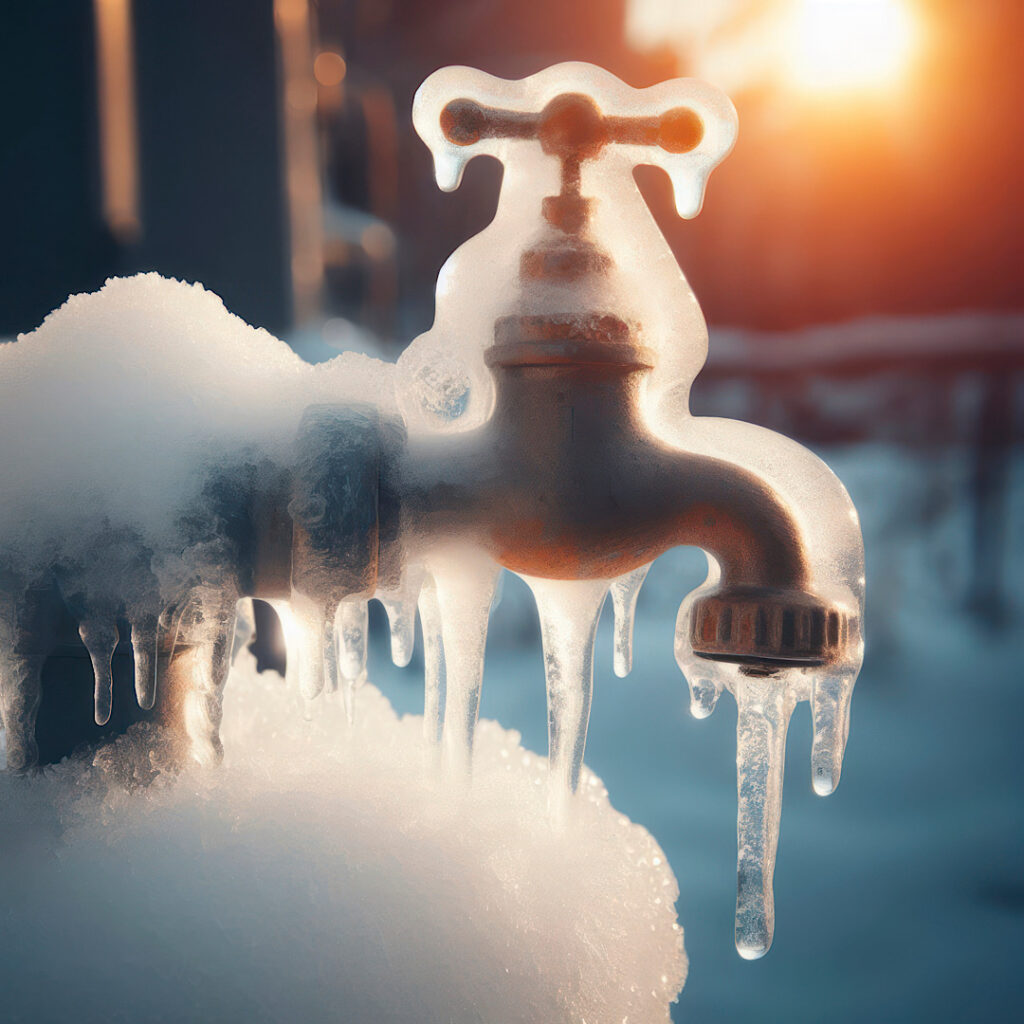 a frozen pipe in Myrtle Beach, SC in Winter