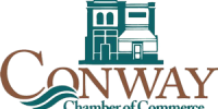Home 14 Conway Chamber of Commerce logo with building and waves